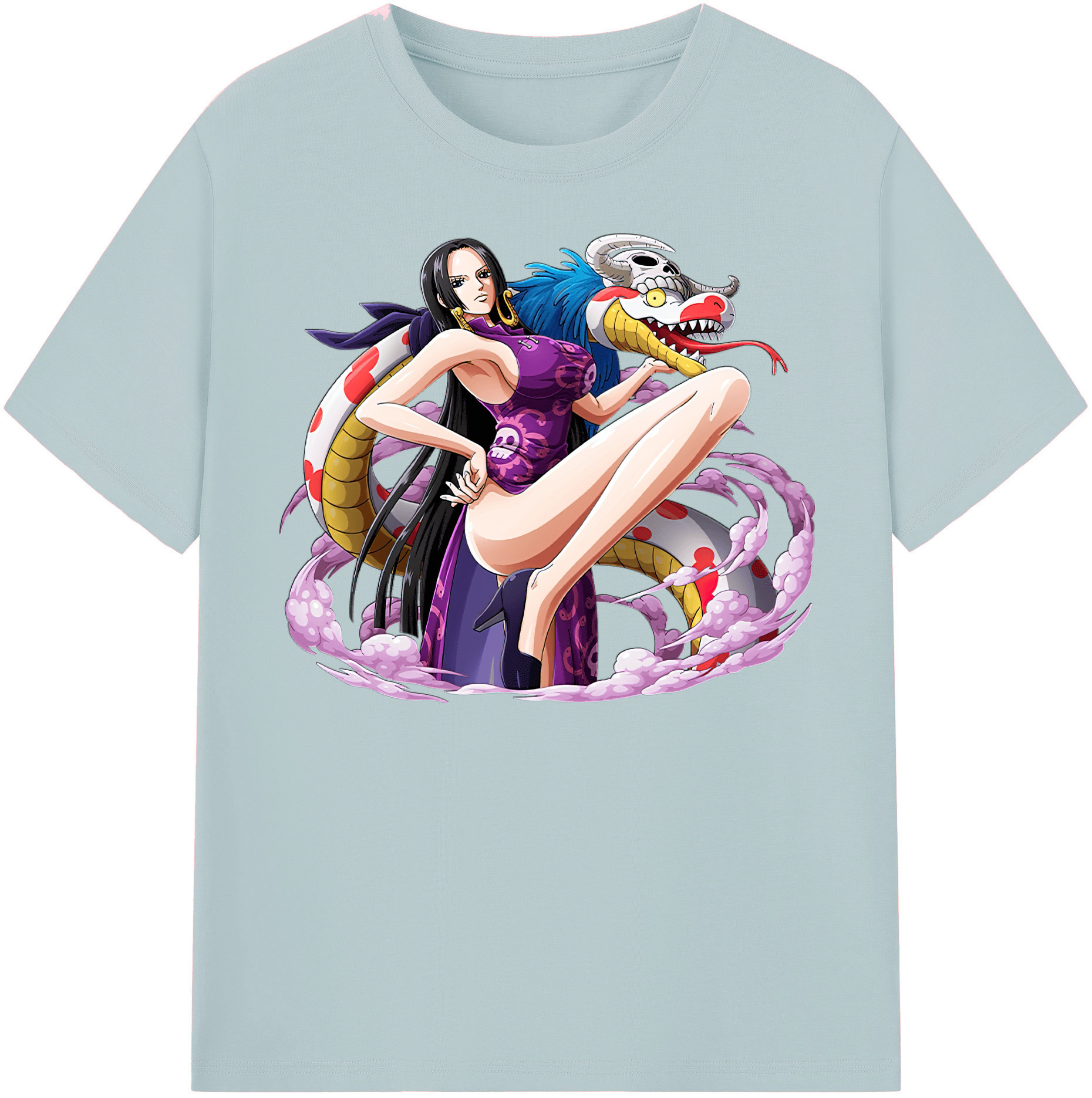 ワンピース ボア・ハンコック ONE PIECE Boa·Hancock 綿100％半袖Tシャツ（フロントプリント）